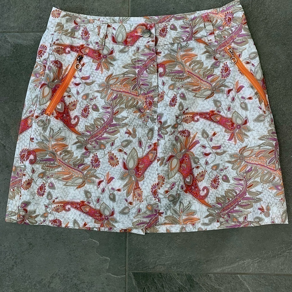 DAILY SPORTS Golf or tennis paisley skort skirt EUC size 2 - Picture 14 of 14